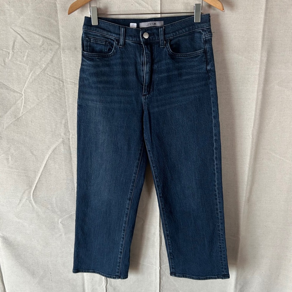 Joe's Jeans High Rise Straight Leg Dark Wash Denim Blue Jeans Size 28‎
